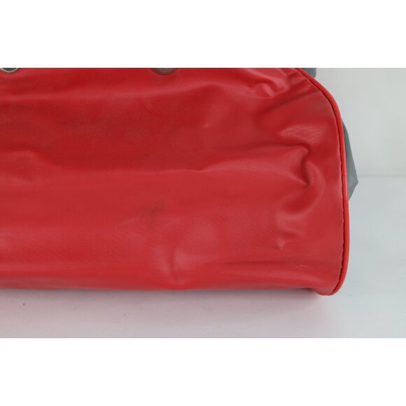 Vintage 70s 80s The Ohio State University Handled Vinyl Carry On Duffel Bag Red - Picture 7 of 13